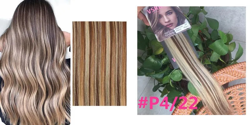 Piano Color Tape In Human Hair Extensions 100% Human Hair Tape Ins Length 14-24inch 2g/sheet 20pcs/pack