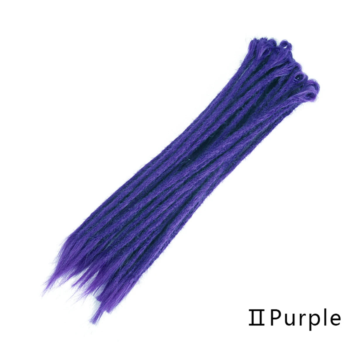 Synthetic 100% Handmade Dreadlocks Extensions Faux Locs Crochet Braid Hair Hip-Hop Style 20 Inch 10 Strands/Pack Blue