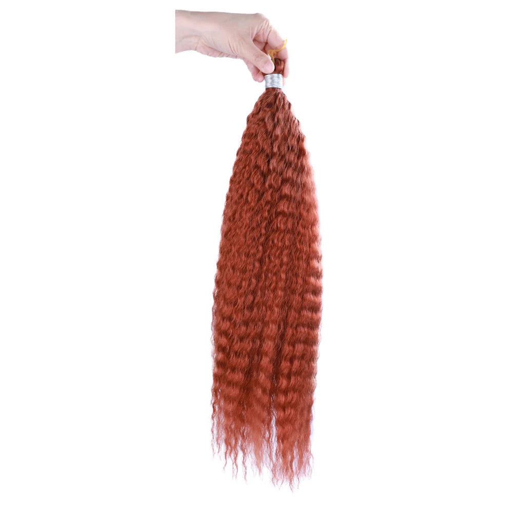 Synthetic Crochet Braiding Hair Extensions Afro Kinky Curly Fake Braids Strand Hook