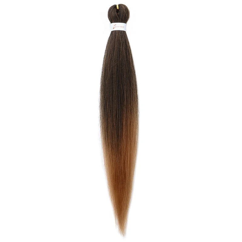 20/26Inch Soft Synthetic Pre-stretched EZ Braiding Hair Extension Low Temperature Fiber Hairpiece Easy to Style