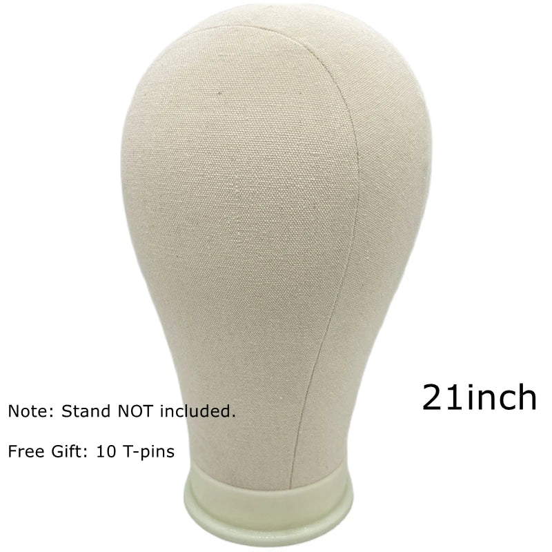 Canvas Mannequin Head Kit, Wig Display and Styling Stand