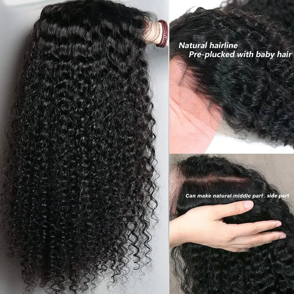 13x6 HD Lace Front Wigs Loose Deep Wave Density Water Curly Frontal