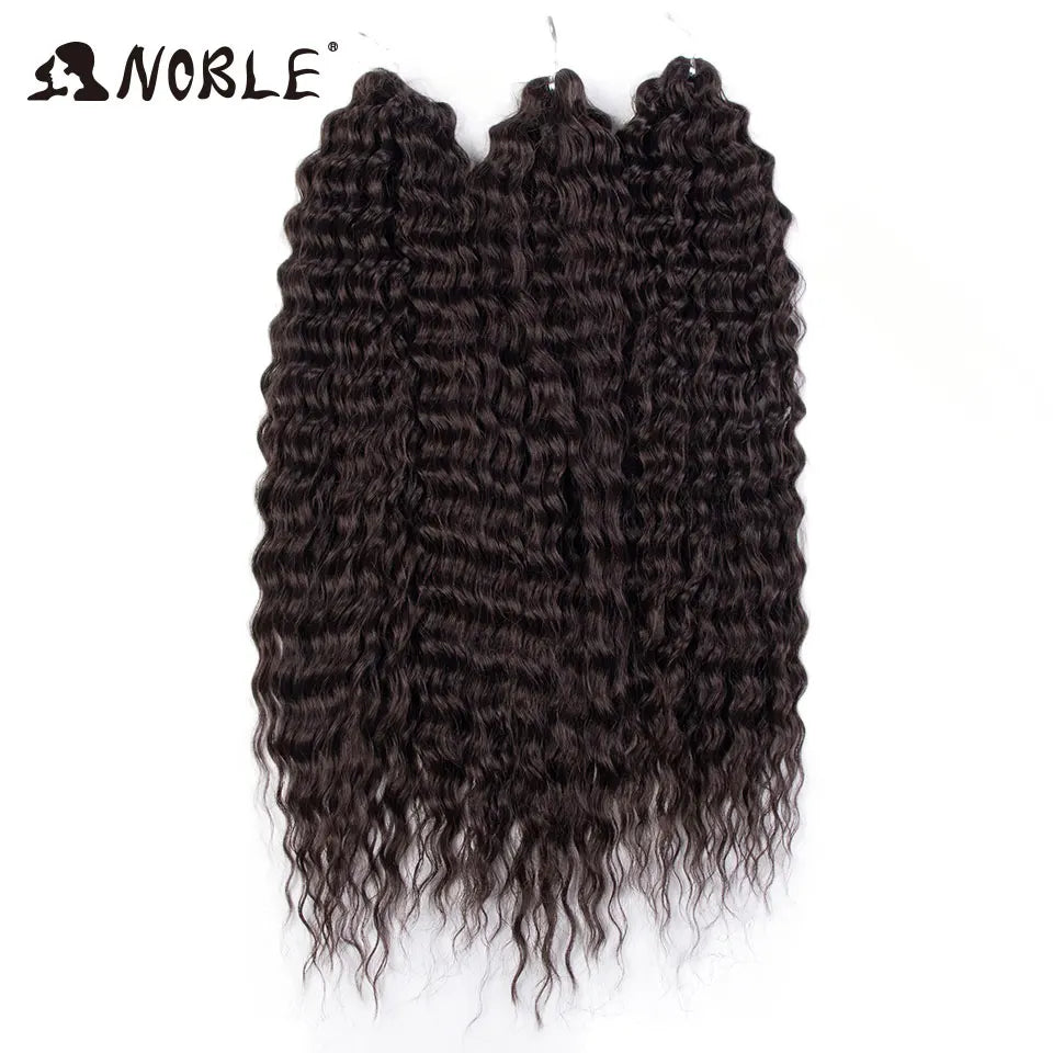 Synthetic Twist Crochet Curly Hair Water Wave Braid Ombre Blonde Brown Deep