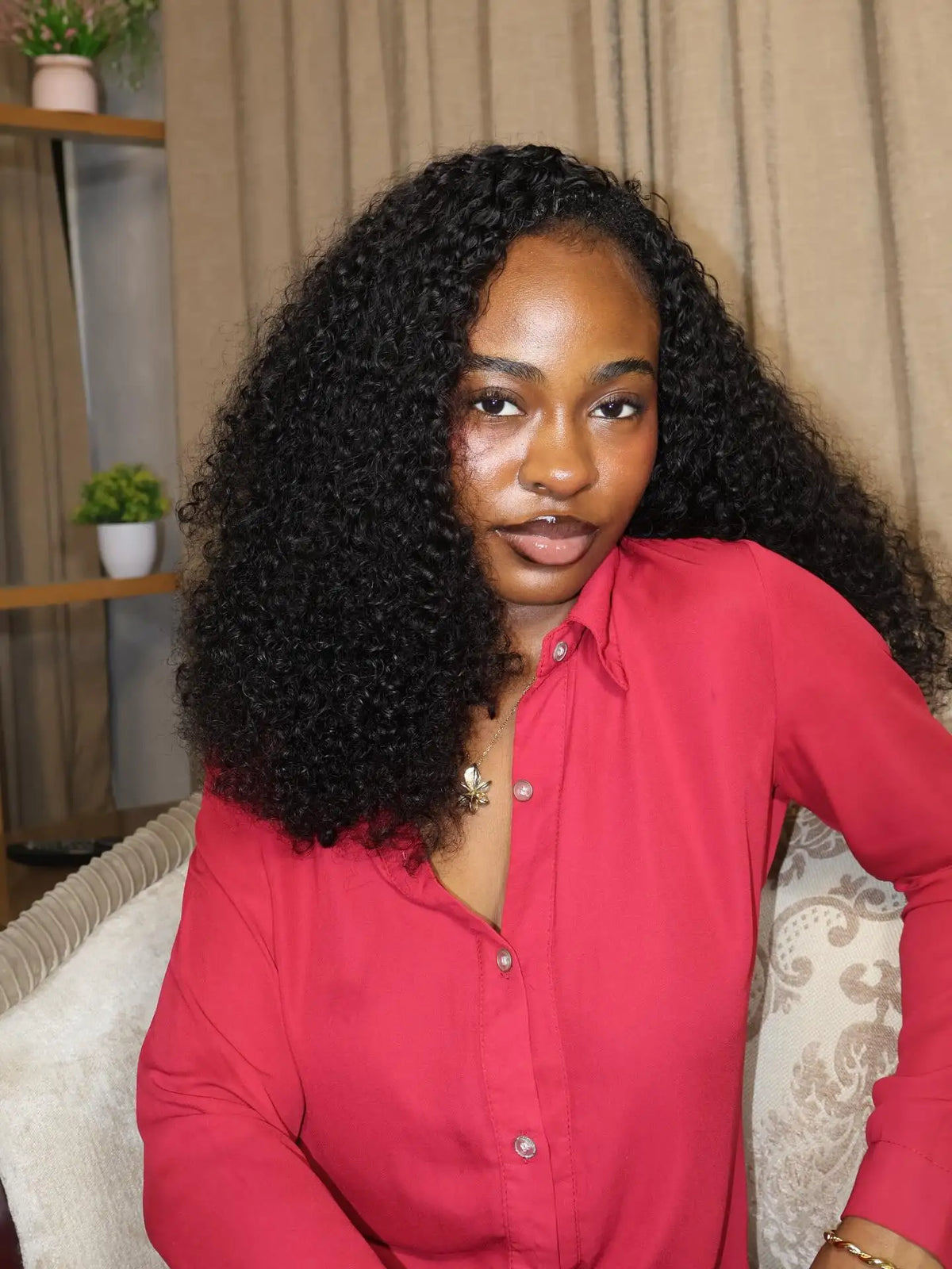 Half Wigs Beginner Friendly Burmese Pixie Curly, 300% Clip Ins Flip Over