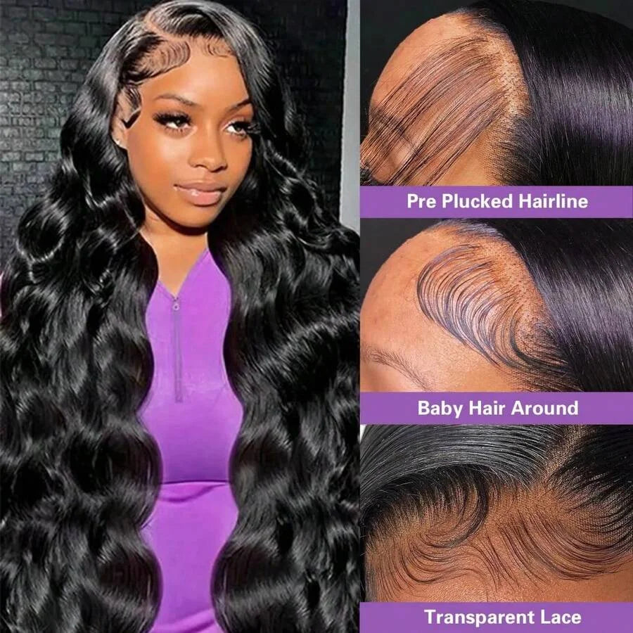Lace Front Wig Density, 13x6 HD Transparent Body Wave Frontal Human Hair