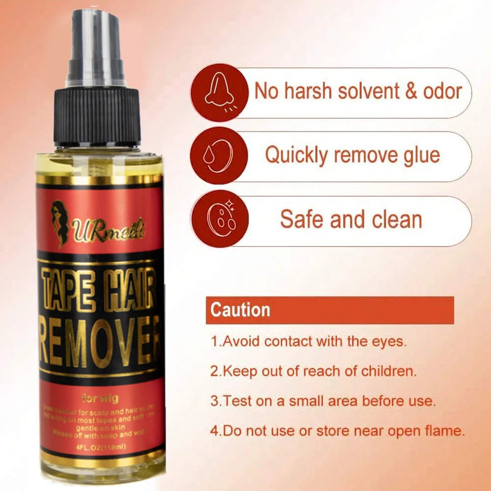 Hair Glue Remover and Lace Melting Spray Set - Extreme Hold, Glueless (120ml, 2-Piece)