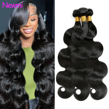 12A Brazilian Body Wave Human Hair Bundles 100% Human Hair Extensions Natural Black 10-30 Inch 1/2/3/4pcs Bundles