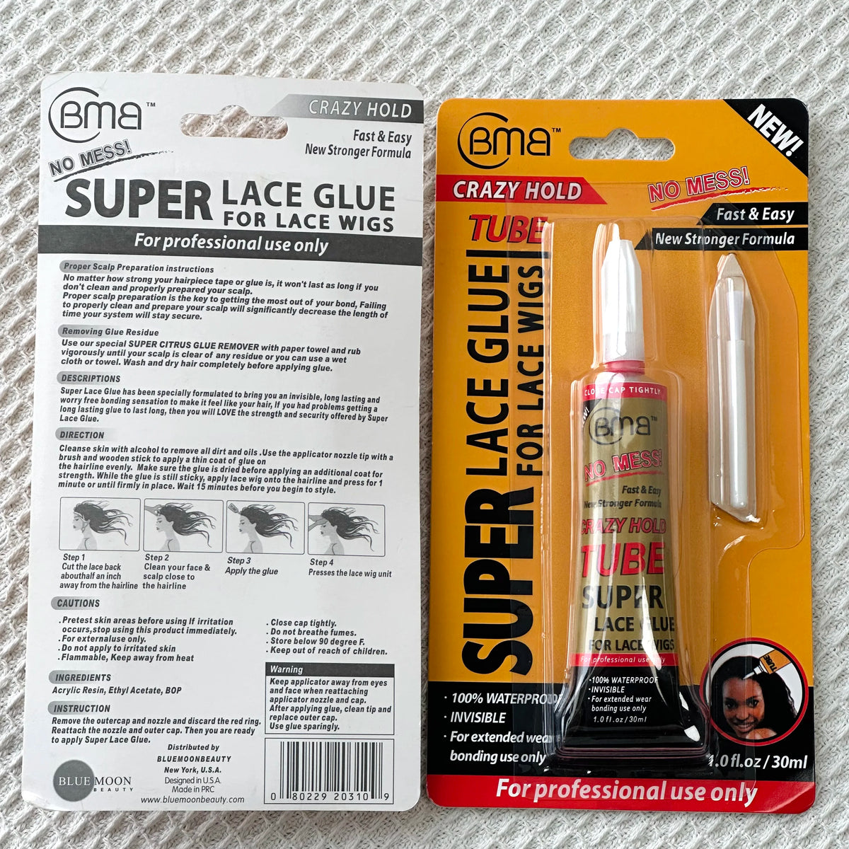 Crazy Hold Tube Super Lace Glue Wigs Waterproof Invisible Bonding Replacement Adhesive