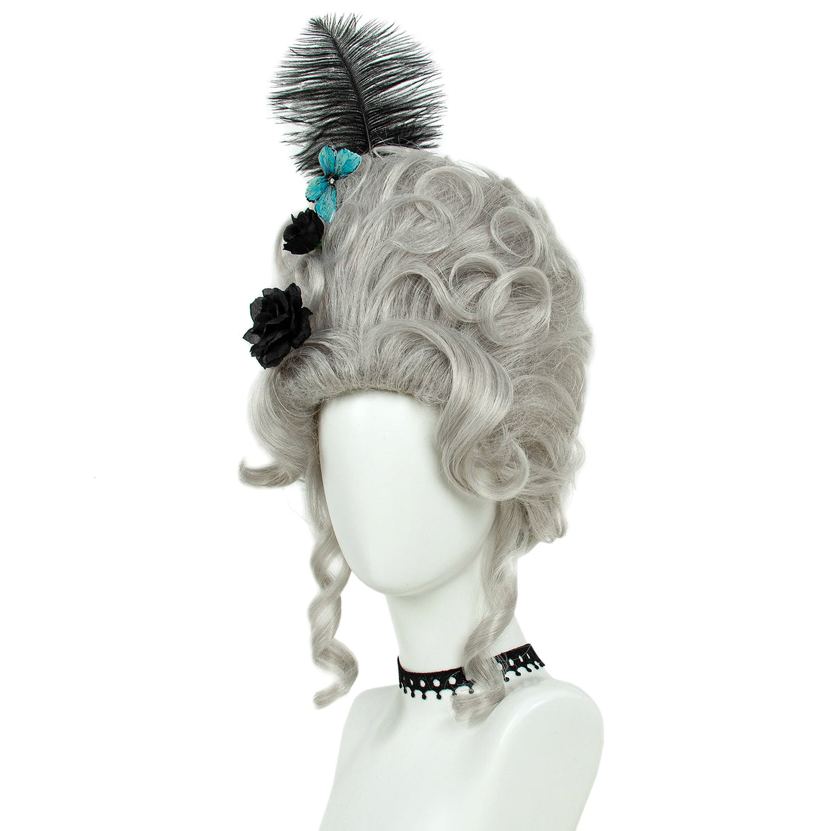 Victorian Rococo Costume Cosplay Wig, 18th Century Baroque Beehive Curly Synthetic Wig