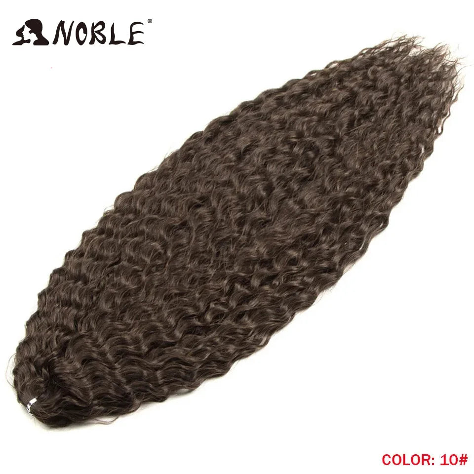 Synthetic Twist Crochet Curly Hair Water Wave Braid Ombre Blonde Brown Deep