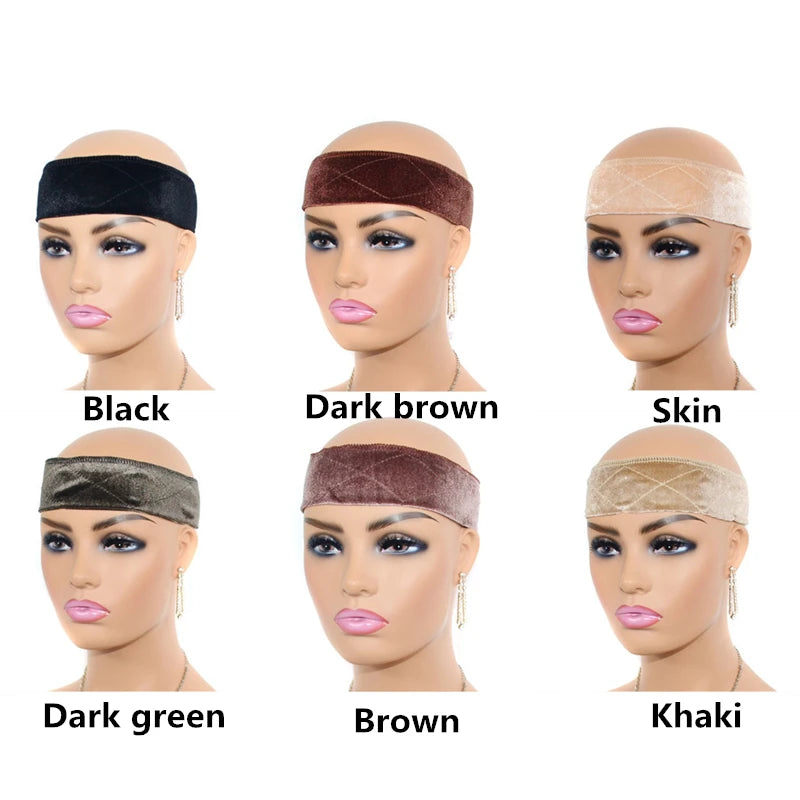 1PC Adjustable Wig Grip Band for Lace Front, No-slip Velvet Wig Grip Headbands Keeping Wigs in Place