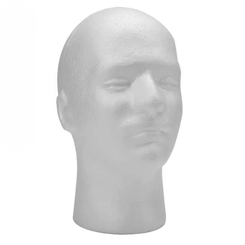 Lightweight Foam Mannequin Head Wig Display Stand Diy Painting Hat Scarf Salon