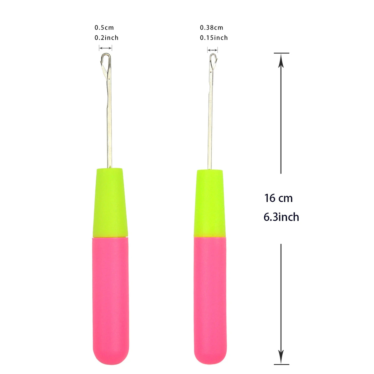 Dreadlock Crochet Hook Needle for Hair Weaving, 0.38cm / 0.5cm