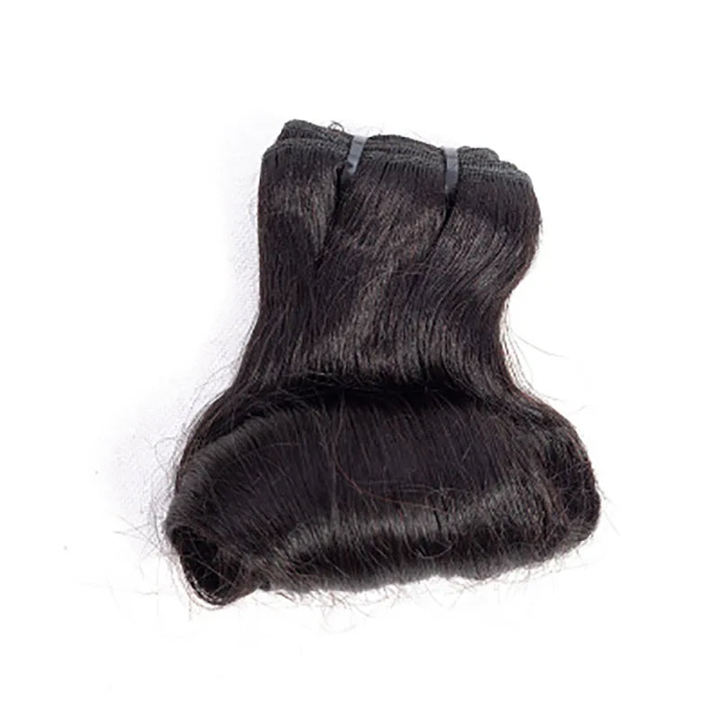 Natural Color Human Hair Egg Curly Weave Bundle, Soft and Bouncy, Brazilian Virgin Remy