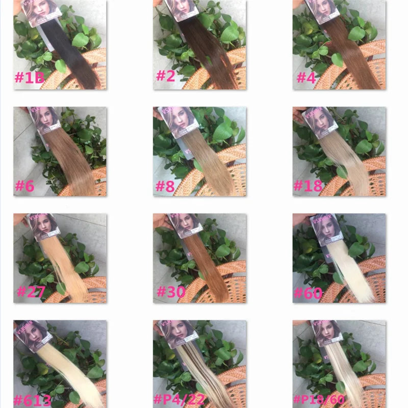 Piano Color Tape In Human Hair Extensions 100% Human Hair Tape Ins Length 14-24inch 2g/sheet 20pcs/pack