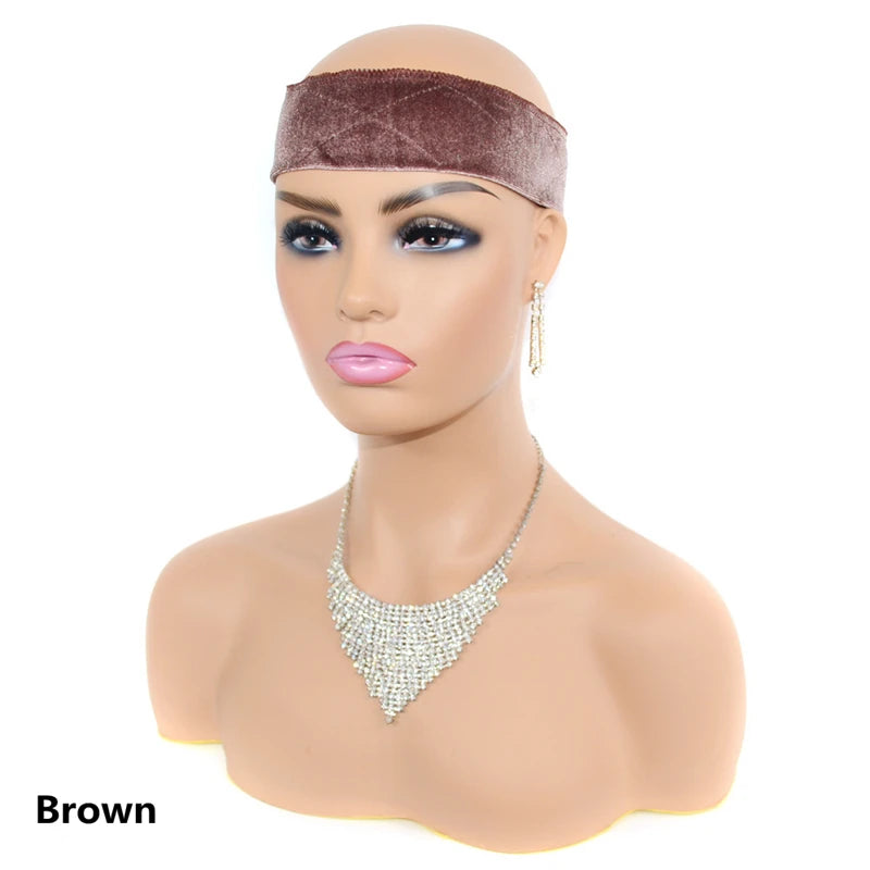 1PC Adjustable Wig Grip Band for Lace Front, No-slip Velvet Wig Grip Headbands Keeping Wigs in Place