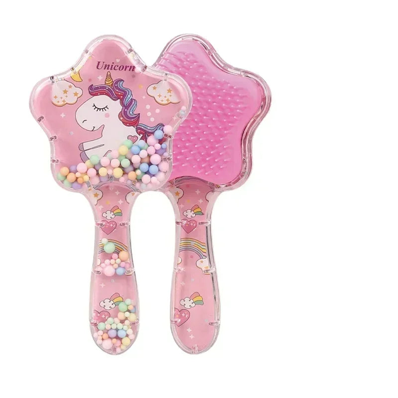 Star Magic Combs Anti-static Massage Unicorn Hair Brushes Tangle Detangle Shower Massage Hair Brush