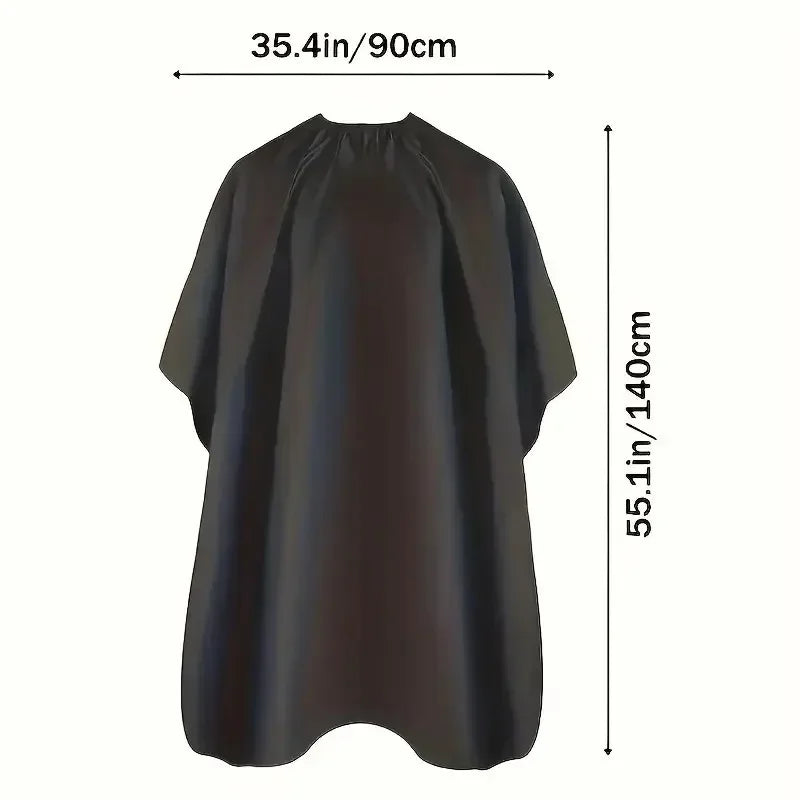 Black Salon Barber Cape Hair Cutting Hairdressing Cut Apron Shampoo Dye Tools