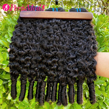 Burmese Curly Bundles, 100% Human Hair Virgin Weave Extensions Ends 1/3/ Natural