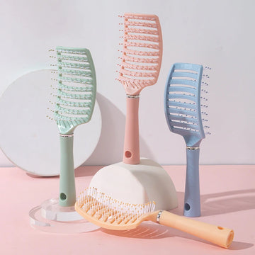 1pc Anti-Static Massage Brush Women's Hair and Scalp Massage Comb - Straight Hair Professional Tool