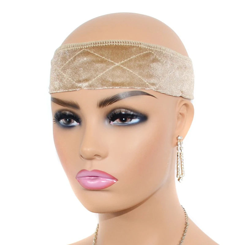 1PC Adjustable Wig Grip Band for Lace Front, No-slip Velvet Wig Grip Headbands Keeping Wigs in Place