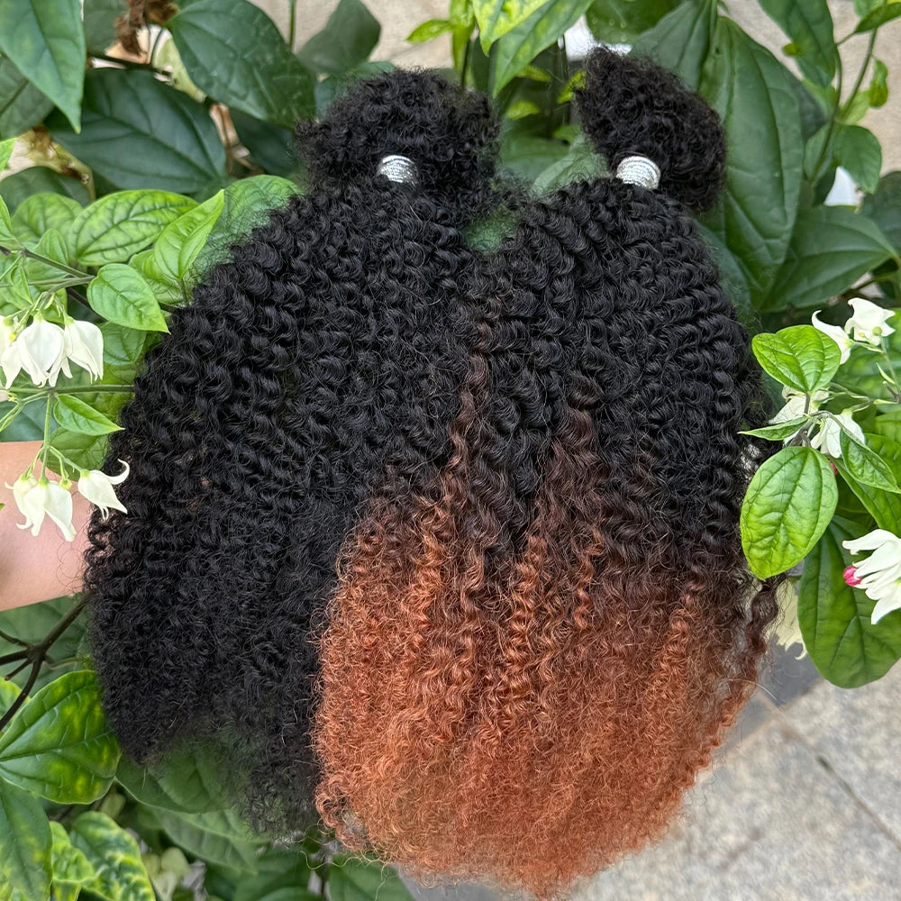 Afro Kinky Bulk Human Hair 30g/pack 16inches, 100% Micro Twist Curly Extensions