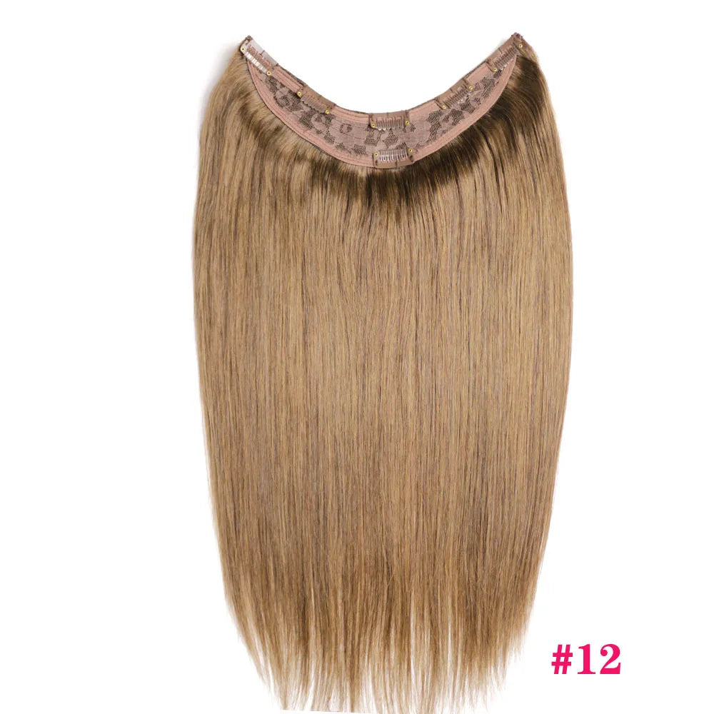 Brazilian Remy Clip in Human Hair Extensions Deep U Pcs Full Head