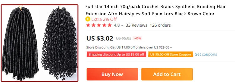 20“Deep Curly Synthetic Hair Deep Wave Bulk Crochet Braid Black Ombre Blue