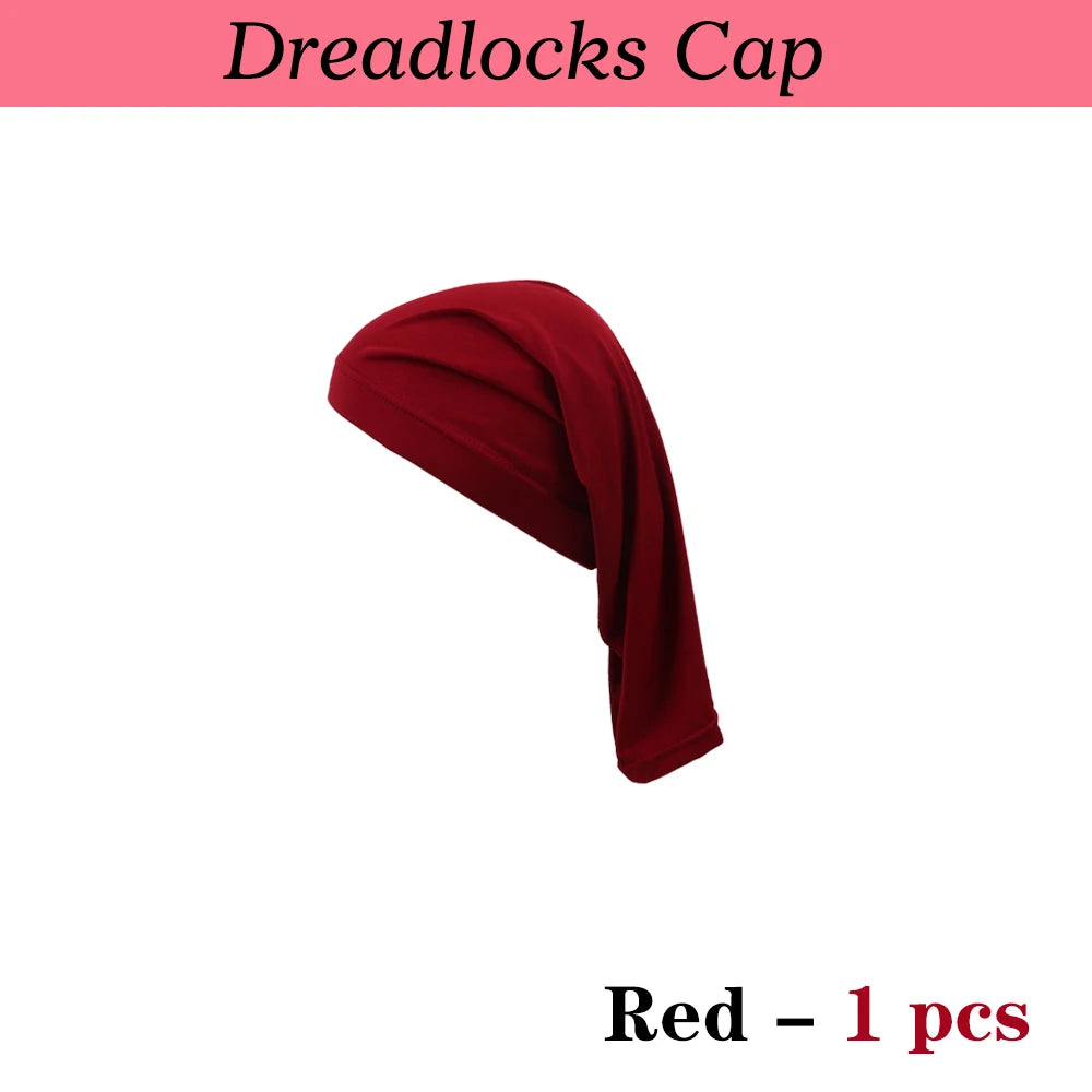 Soft Spandex Dreadlock Tube Lightweight & Stretchable Wig Cap Extra-Wide Hair Weave Sleeve For Locs Dreadlocks Full Cover