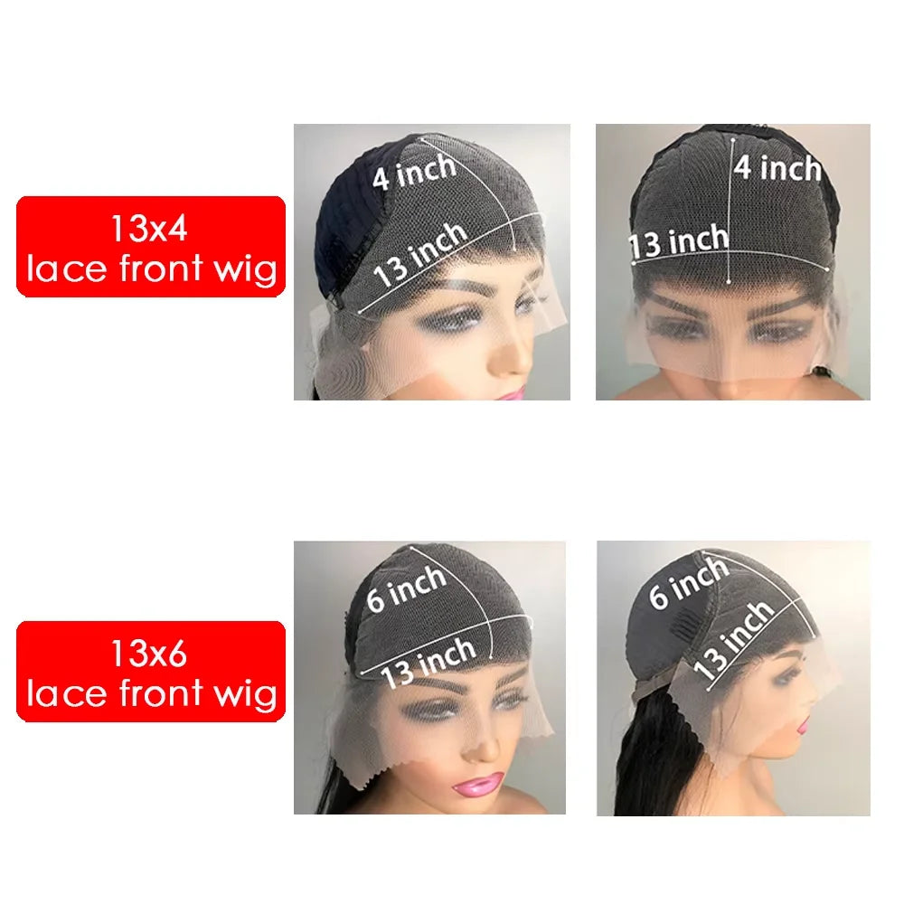 250% Density Body Wave, 13x4 HD Lace Frontal Human Hair Wig Burmese