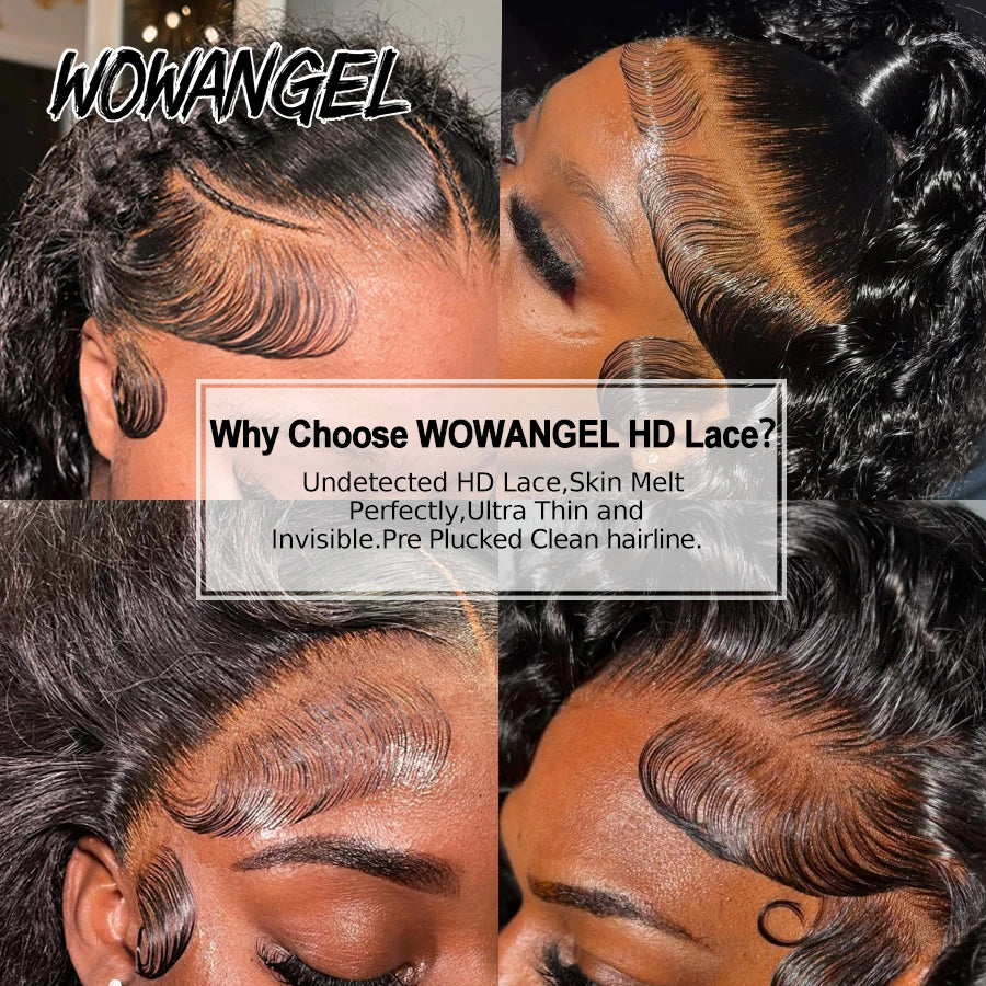 Burmese Curly Human Hair 13x6 HD Lace Frontal Wig, 250% Density, Pre-Plucked