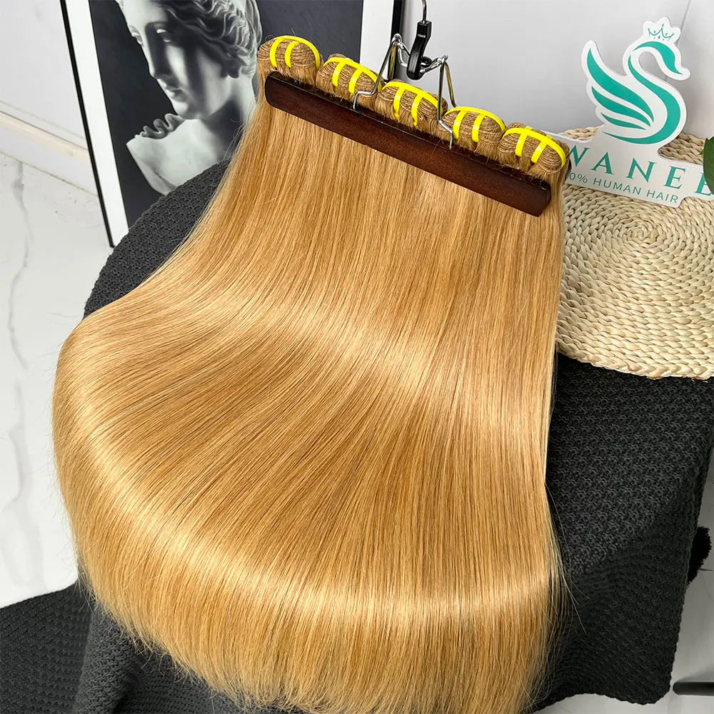 Honey Blonde Bundles Straight Grade 15A, 100% Unprocessed Virgin Human Hair Colored