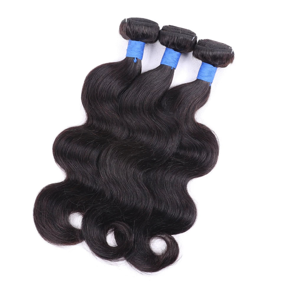 Body Wave Bundles Brazilian Remy Unprocessed Human Hair Wavy Doule Drawn Weave