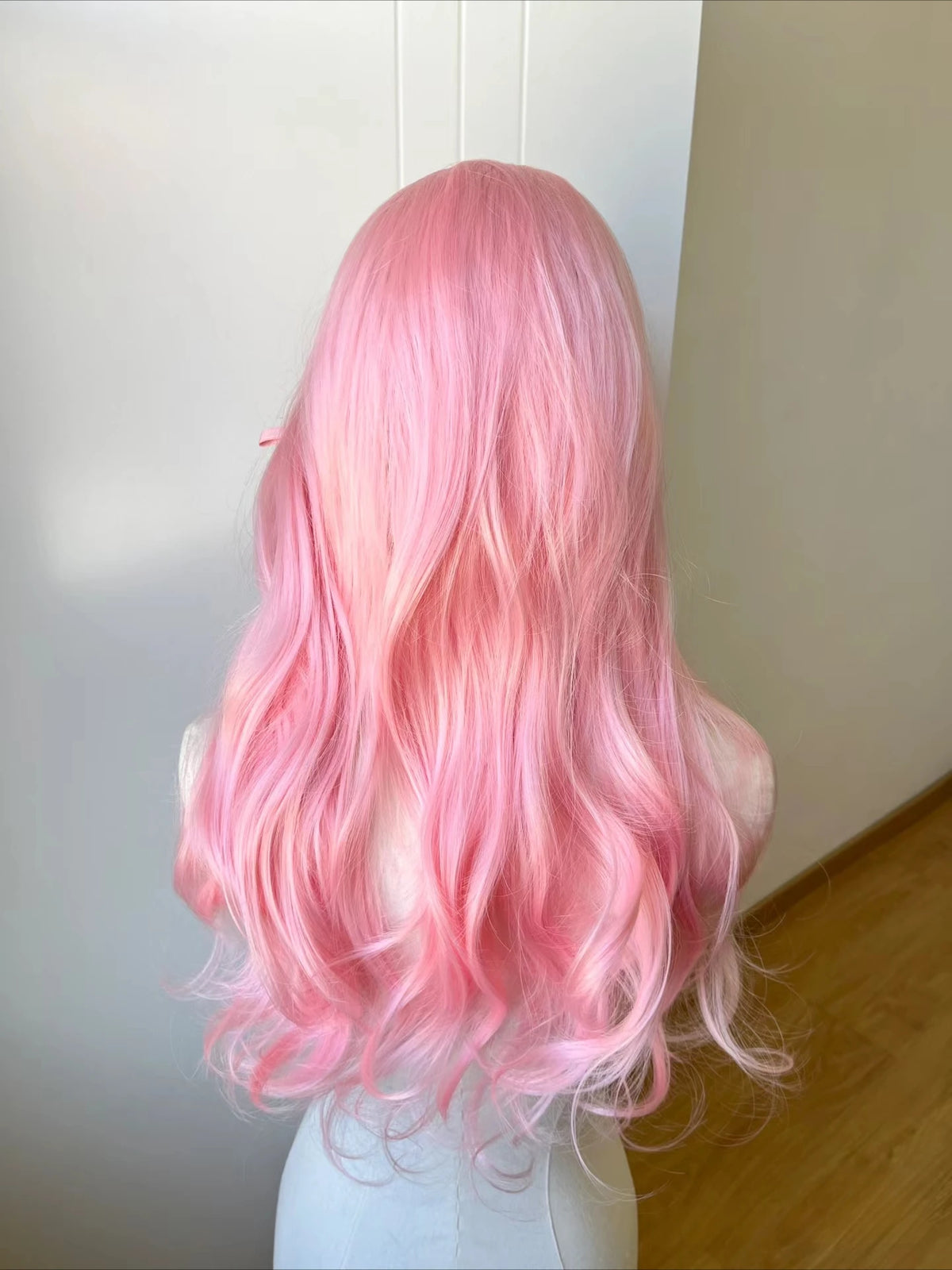 Body Wave Lace Front Wig Pink Purple Red Cosplay 26inch 13*4 Frontal