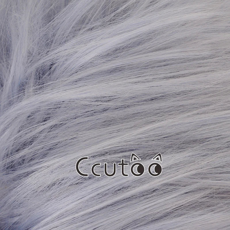 Silver Grey Layered Short Synthetic Cosplay Wig