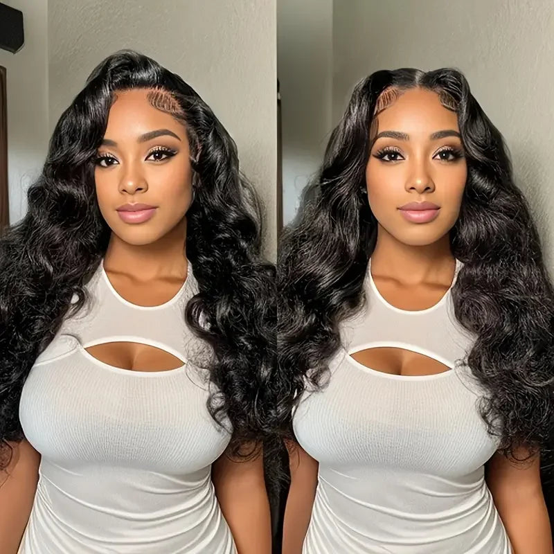 Body Wave Human Hair Bundles Closure Transparent, 13x4 13x6Lace Frontal 100% Raw