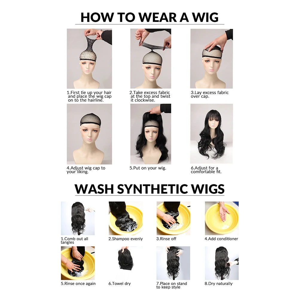 14 Inch Short Straight Headband Synthetic Natural Curly Black Wig, Suitable 's Daily Party Use with Heat-Resistan