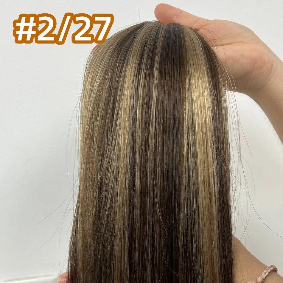 Human Hair Flat Tip Extension Remy Hair18-30inch Real Silky Straight Black Brown