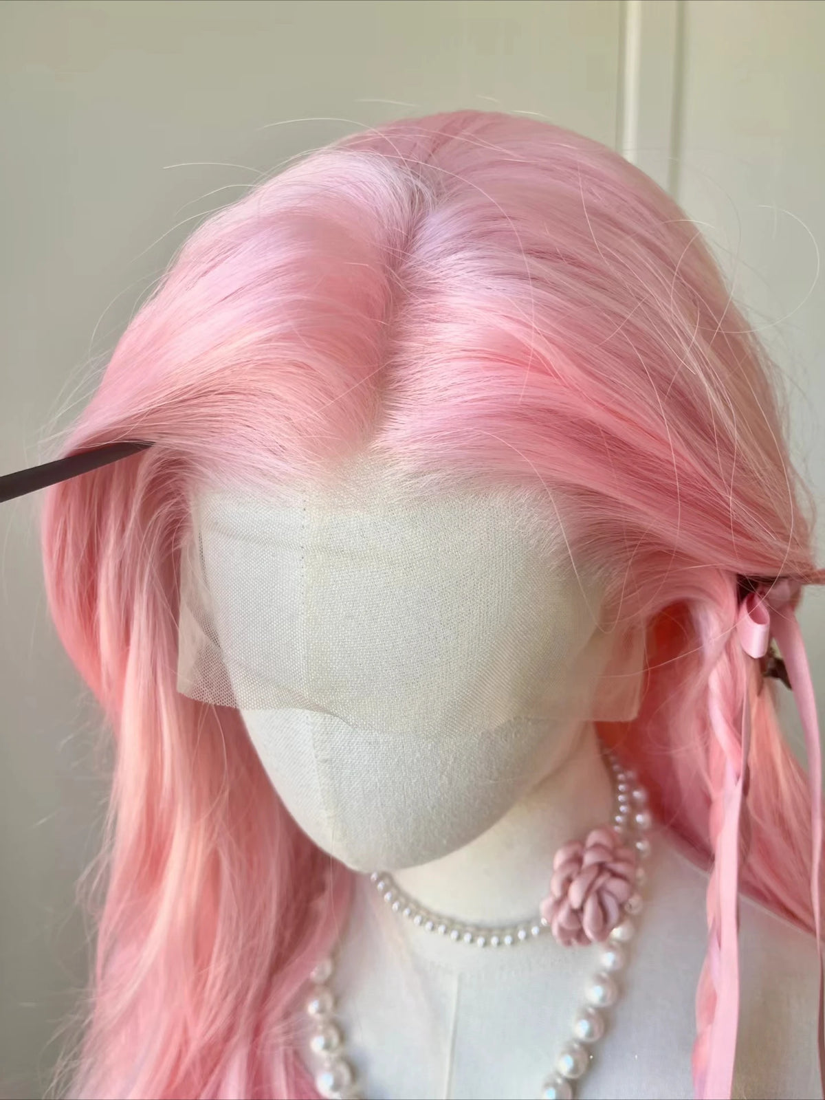 Body Wave Lace Front Wig Pink Purple Red Cosplay 26inch 13*4 Frontal
