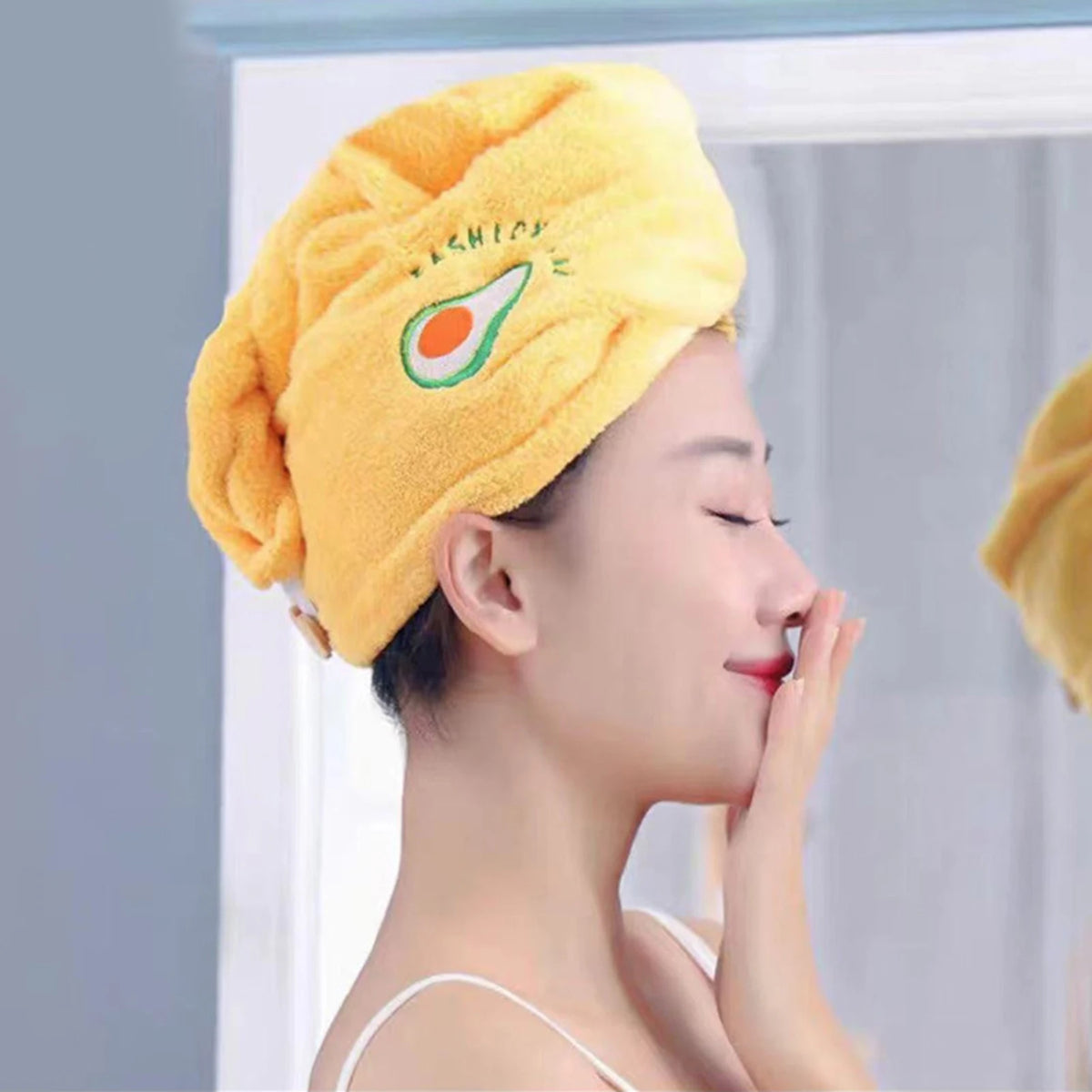 Dry Hair Cap Bath Water Absorption Fast Towel Being Soft Without Falling