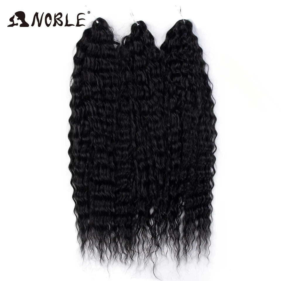 Synthetic Twist Crochet Curly Hair Water Wave Braid Ombre Blonde Brown Deep