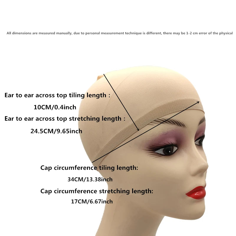 Top Stocking Wig Cap Hair Net Weave Nets Black/brown/skin/beige Stretch Mesh Making