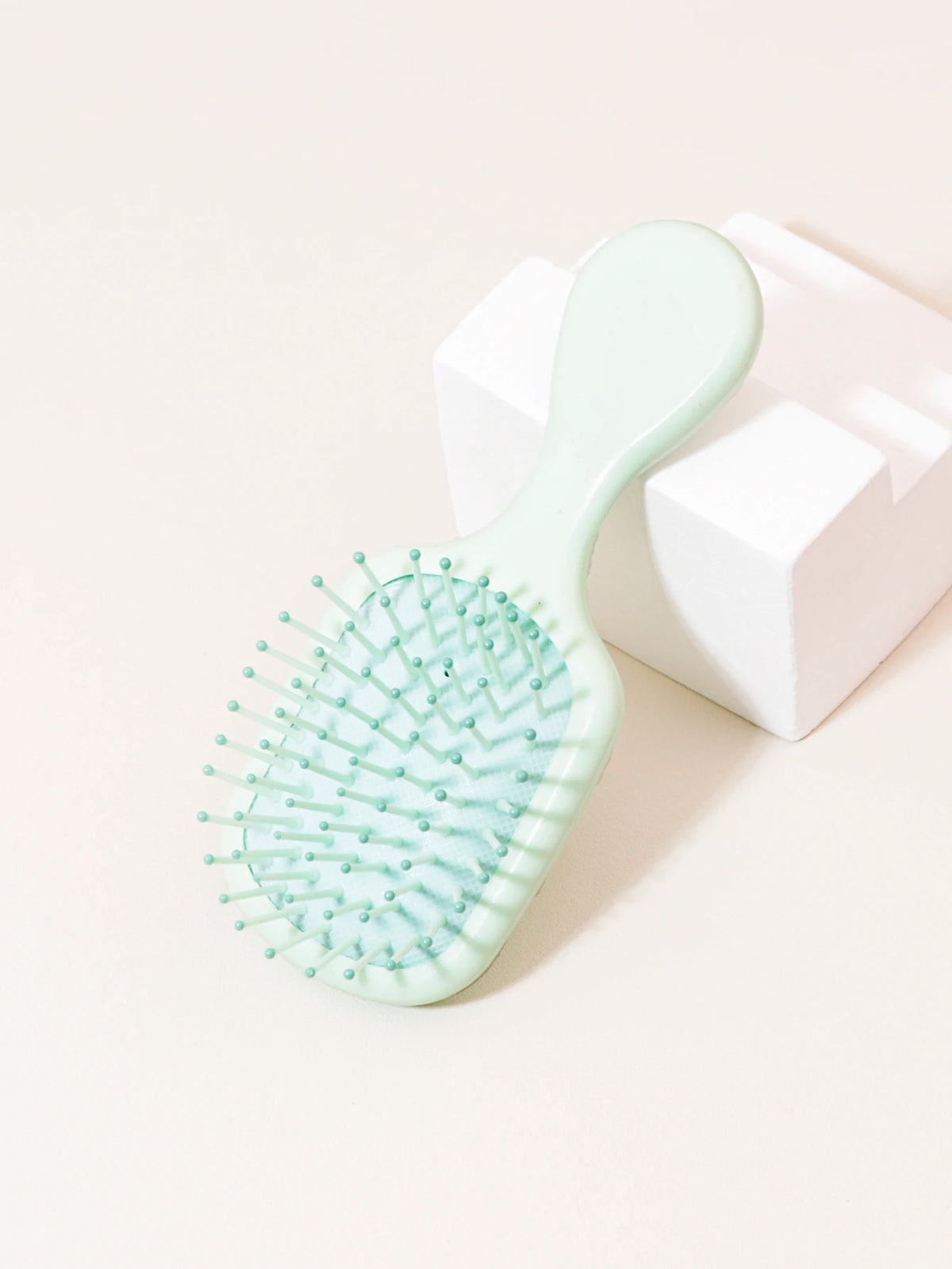Mini Massage Hair Brush, Travel Paddle Brush for Real Hair Wigs
