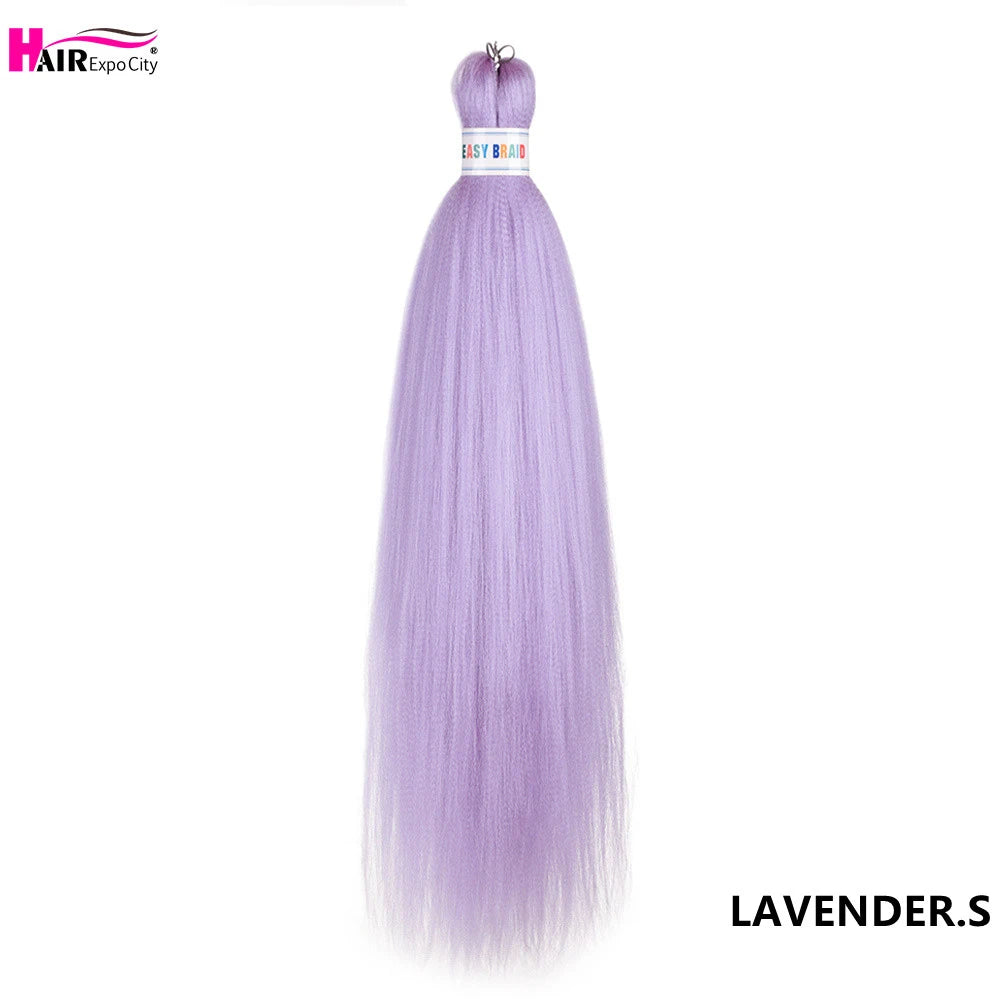 Easy Braids 26Inch Synthetic Jumbo Braids Hair Extensions Ombre Colorful Braiding Hair Pre Stretched