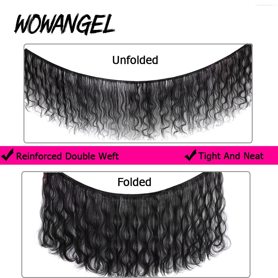 Body Wave Human Hair Bundles, Brazilian Remy, Virgin