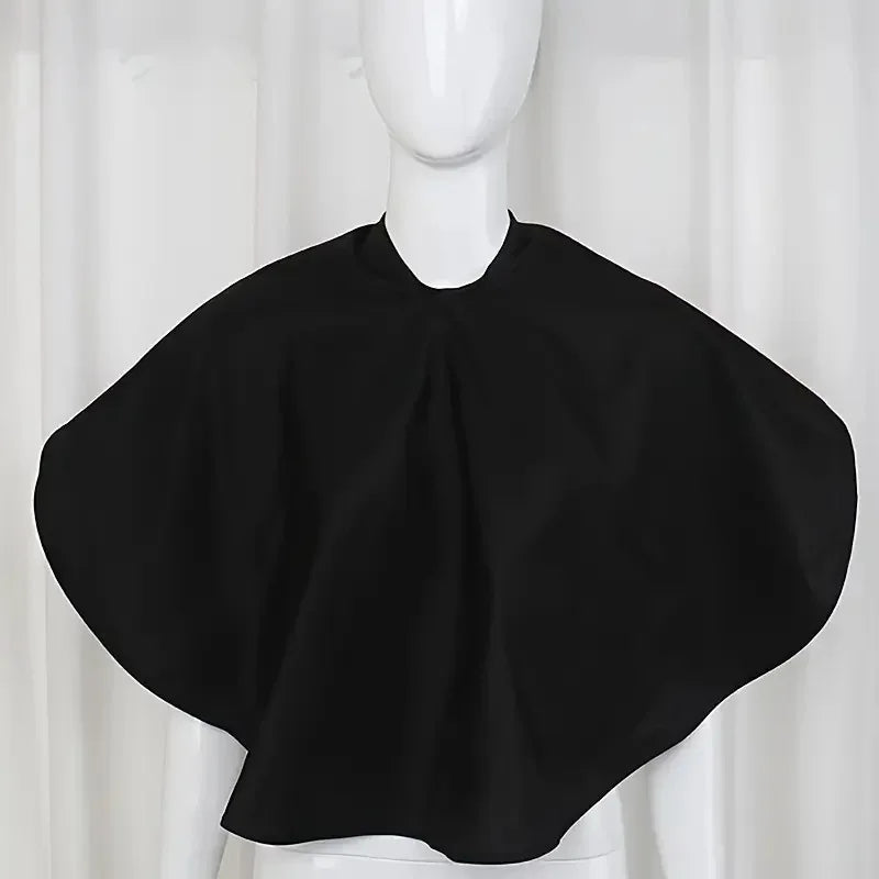 Hair Dye Tools Short Square Black Waterproof Hairdressing Salon Barber Cutting Cape
