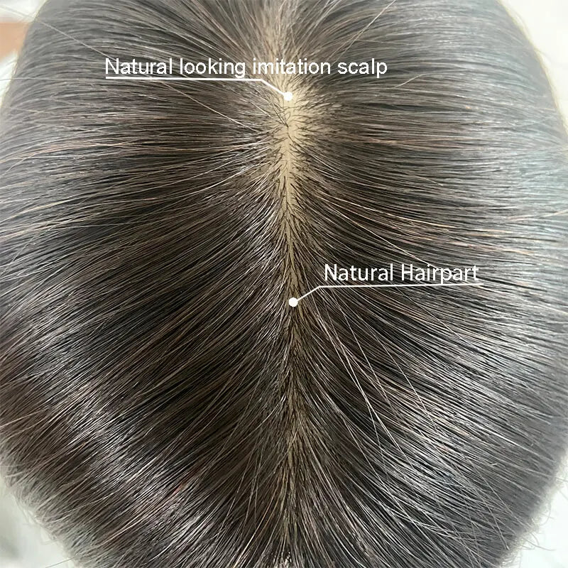 Silk Base Straight Hair Toppers Natural Looking Remy Human Topper Clips Breathable