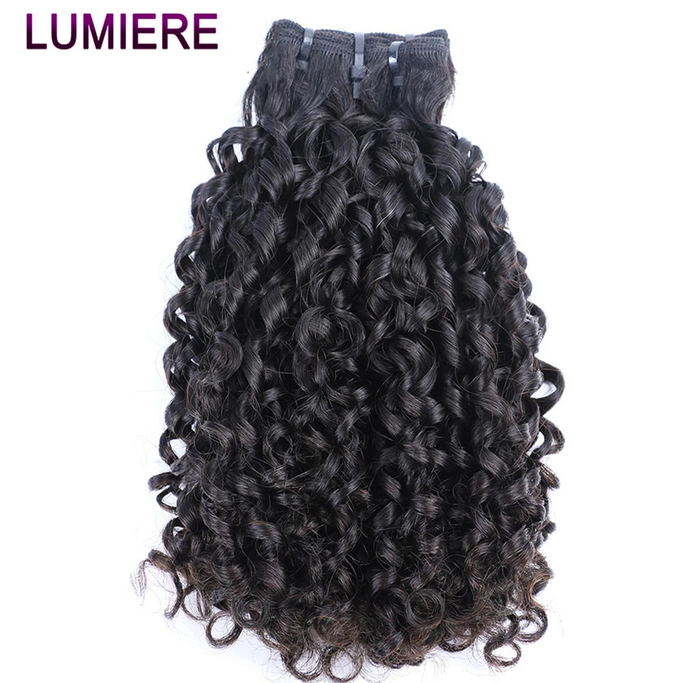 15A Pixie Curly Raw Human Hair Bundle Deals Burmese Curls Extensions Vietnamese