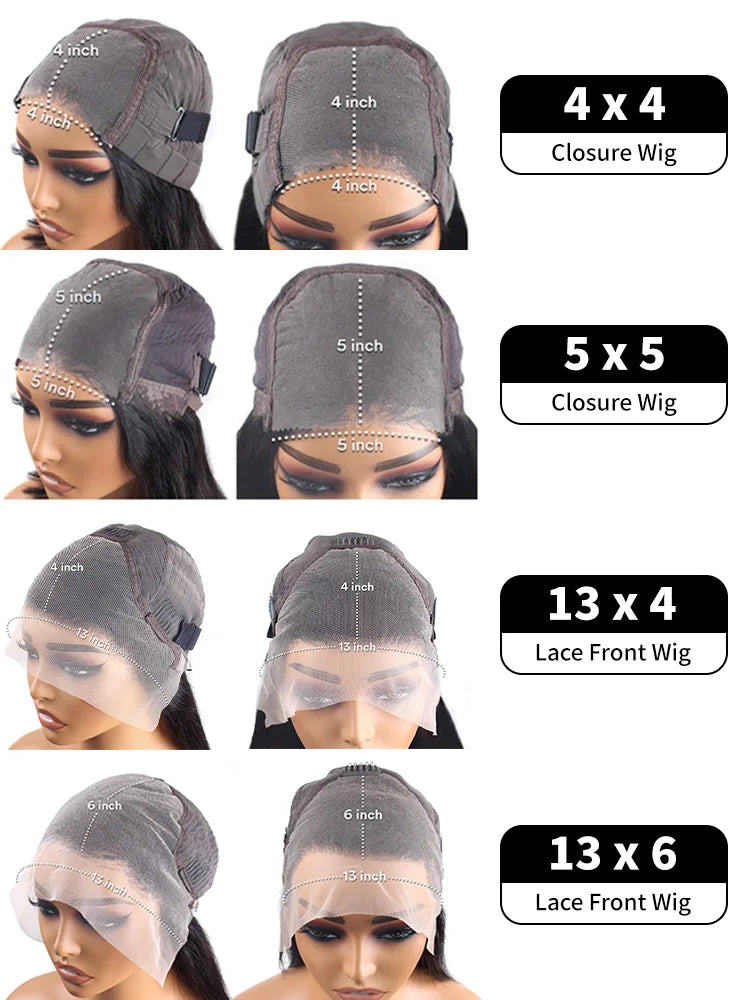 Density 13x6 Bone Straight HD Lace Front Wig Frontal Human Hair Brazilian