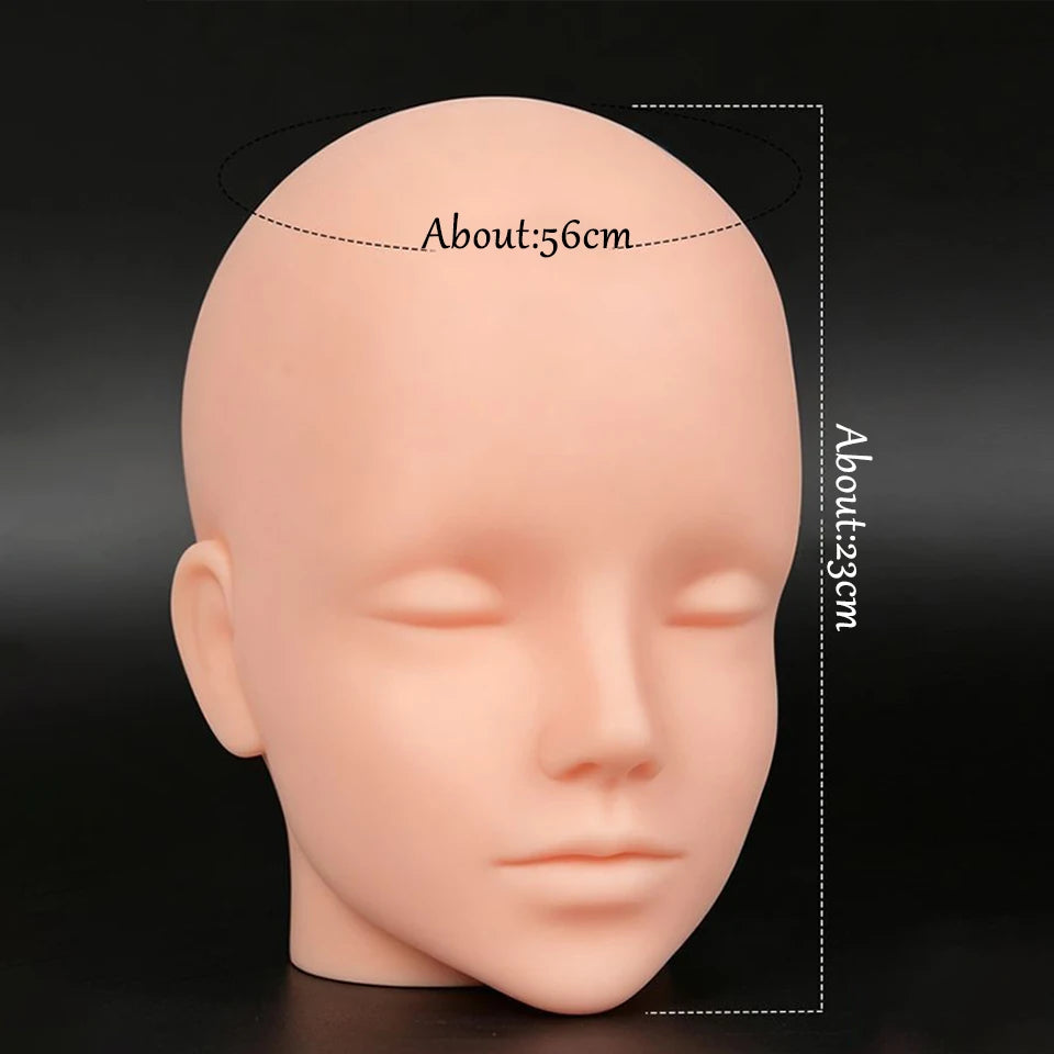 Anime Silicone Mannequin Head Stable Lightweight Wig Display Stand Jewelry Headwear Hat